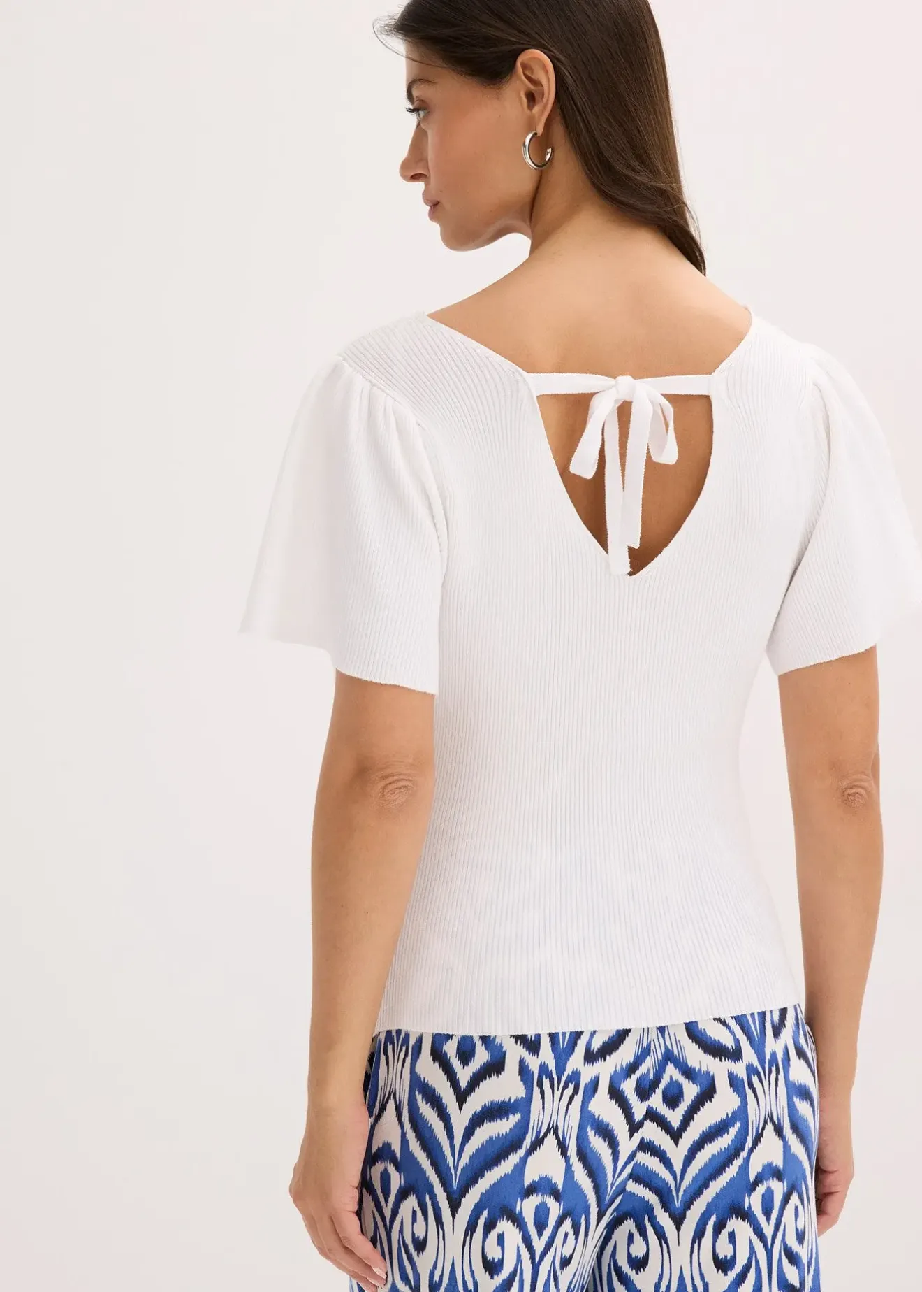 bonprix Pull côtelé en viscose mélangée|Femme Maille|Pulls & Gilets