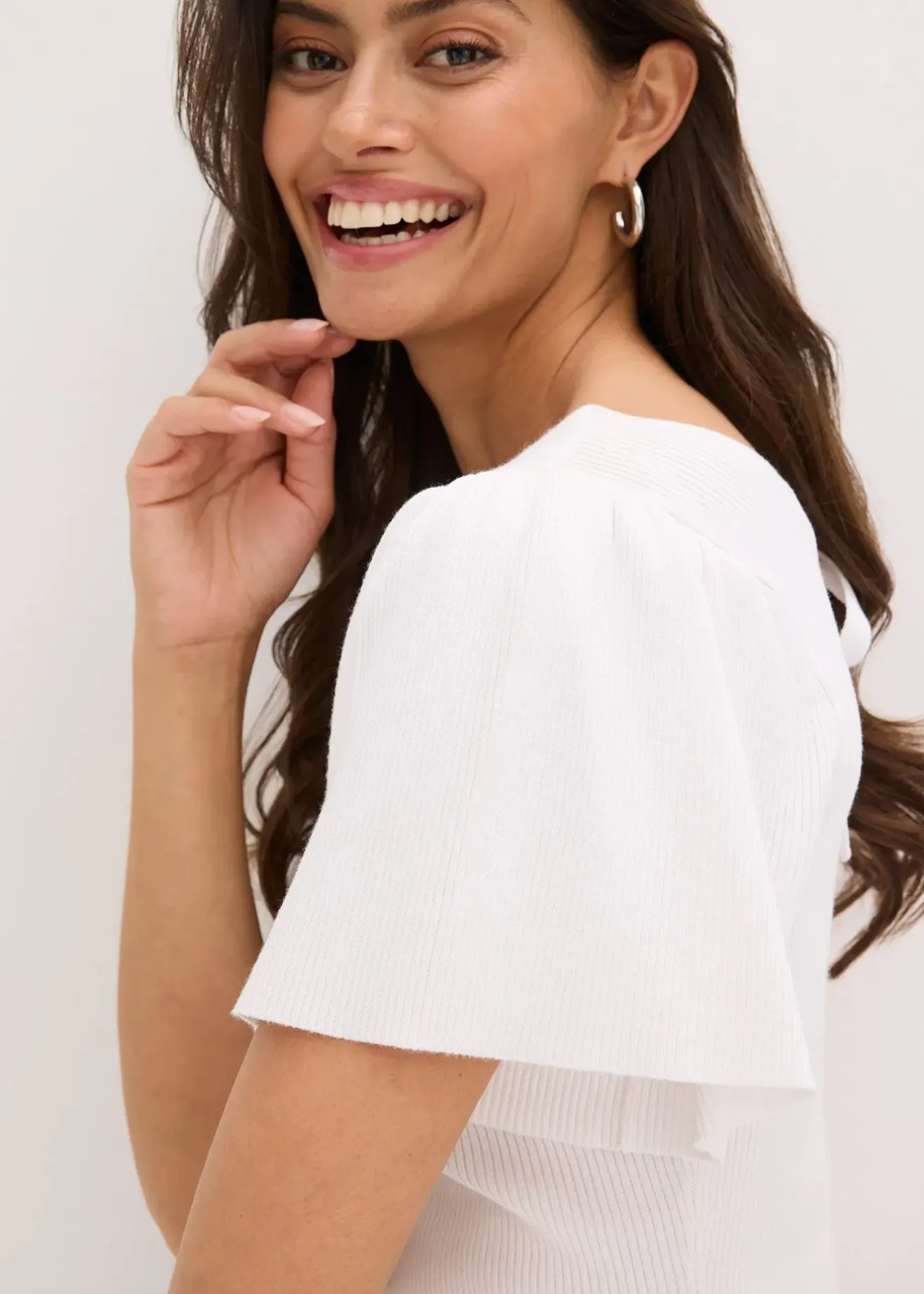 bonprix Pull côtelé en viscose mélangée|Femme Maille|Pulls & Gilets