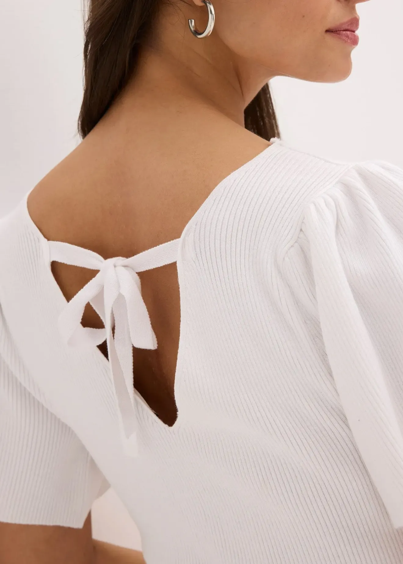 bonprix Pull côtelé en viscose mélangée|Femme Maille|Pulls & Gilets