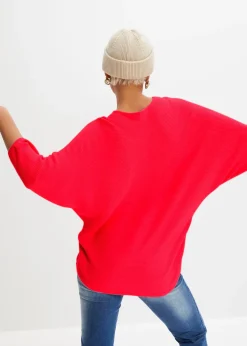 bonprix Pull côtelé oversize|Femme Maille|Pulls & Gilets