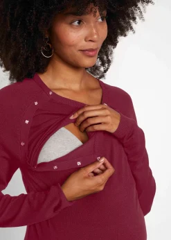 Femme bonprix Femme Enceinte|Pull de grossesse et d’allaitement en fine maille