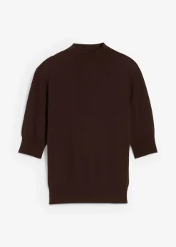 Femme bonprix Maille|Premium|Pull doux à col roulé en laine mélangée