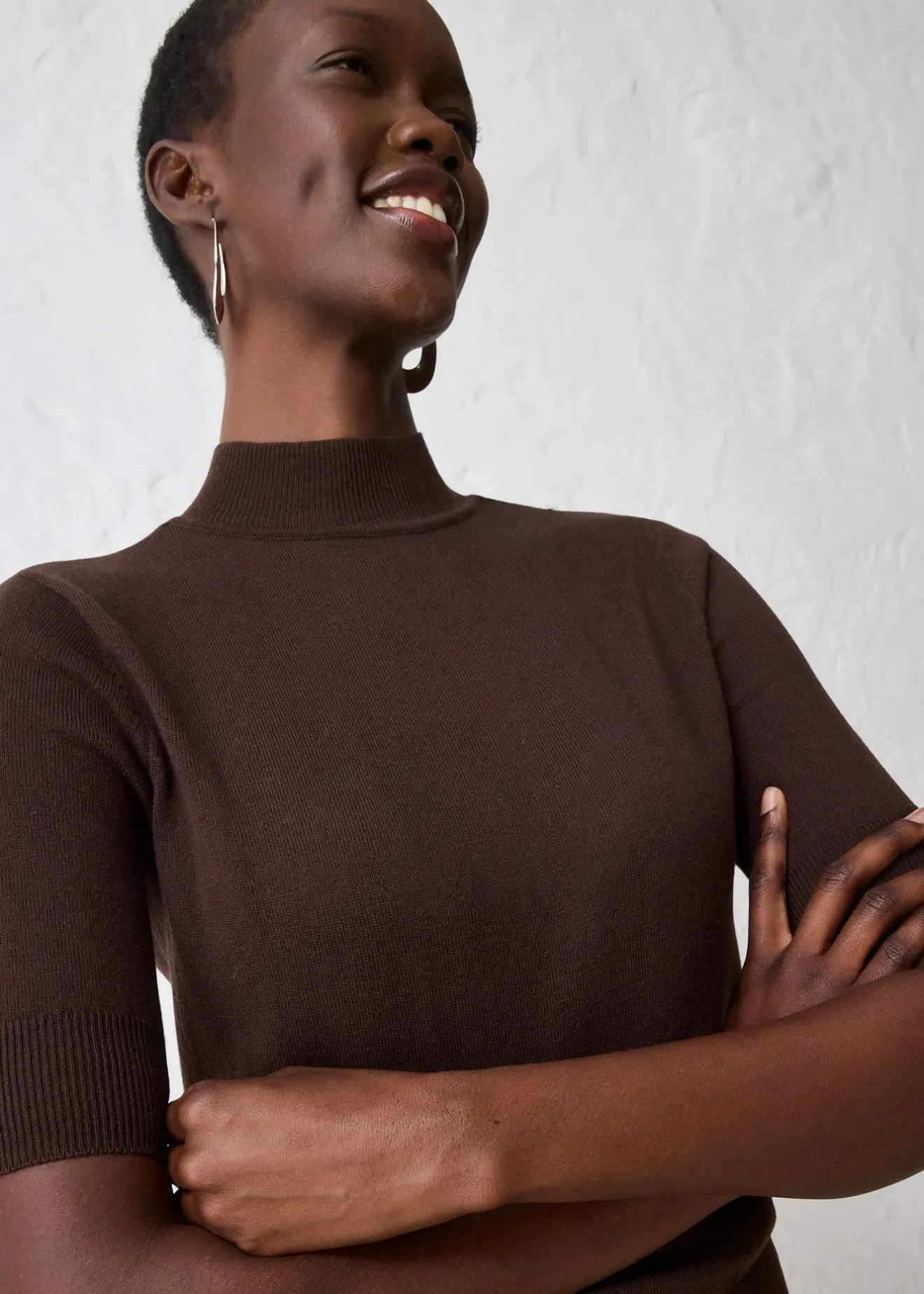 Femme bonprix Maille|Premium|Pull doux à col roulé en laine mélangée