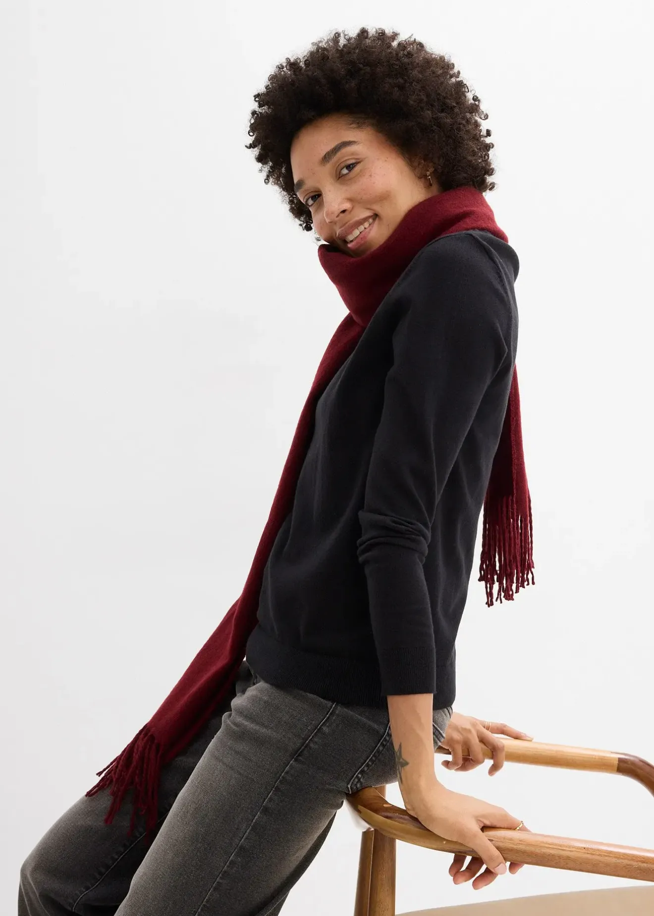 Femme bonprix Maille|Basiques|Pull en fine maille