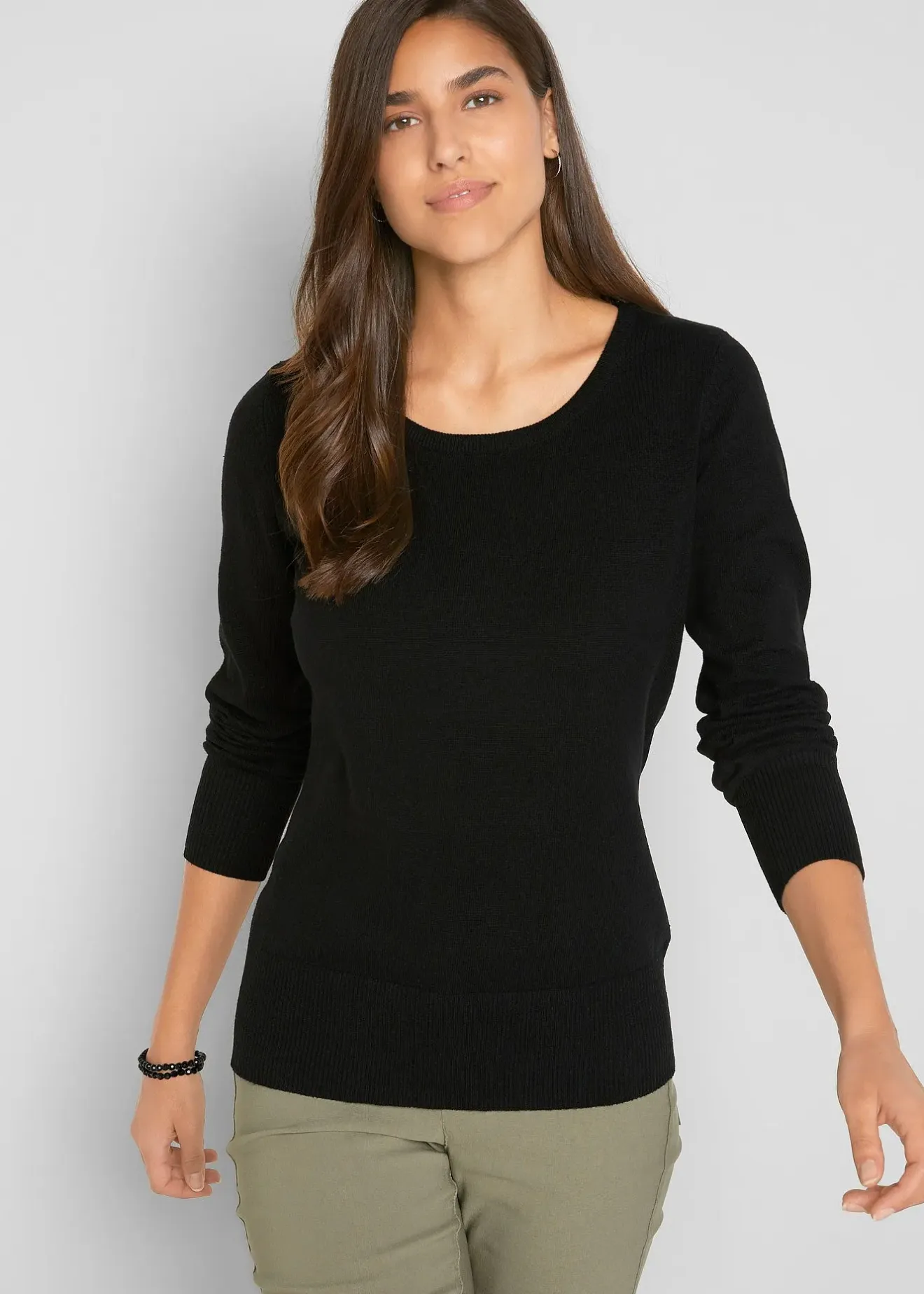 Femme bonprix Maille|Basiques|Pull en fine maille