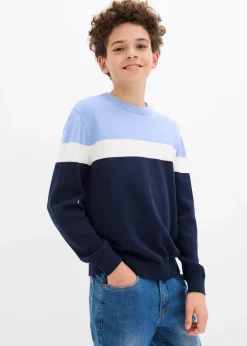 bonprix Pull en fine maille 100% coton|Enfant Vêtements Enfant|Garçons 9-16 Ans·Pulls & Sweats