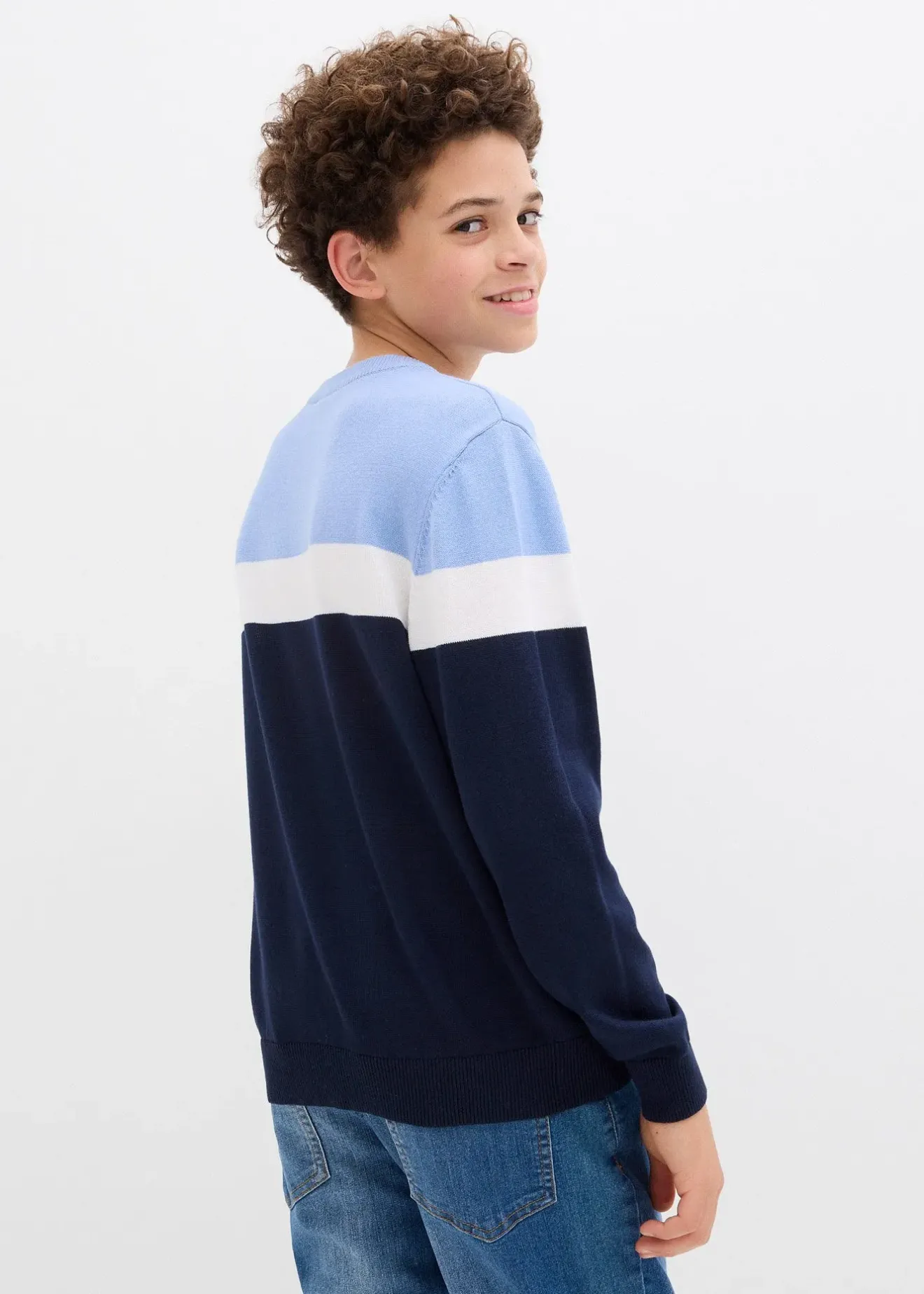 bonprix Pull en fine maille 100% coton|Enfant Vêtements Enfant|Garçons 9-16 Ans·Pulls & Sweats