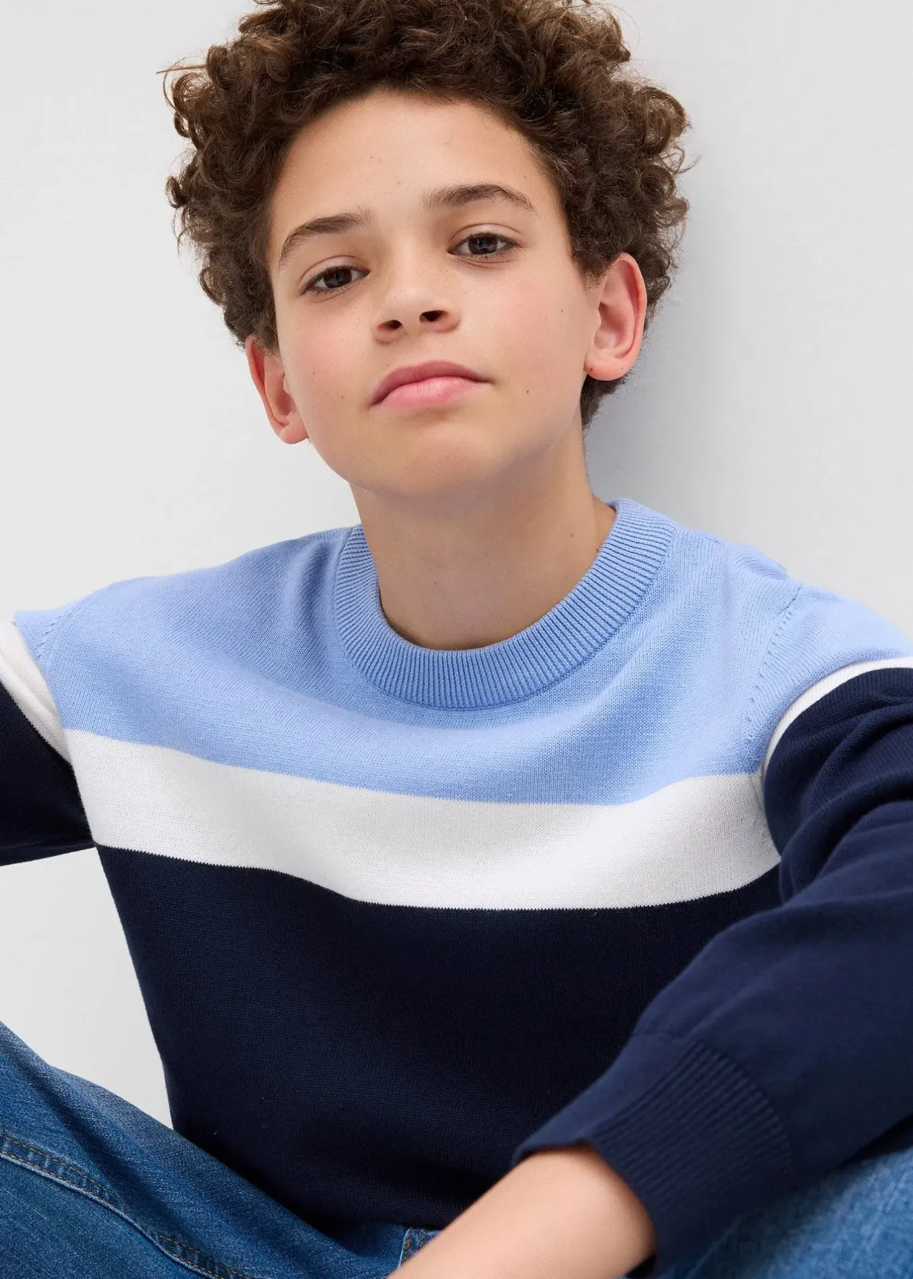bonprix Pull en fine maille 100% coton|Enfant Vêtements Enfant|Garçons 9-16 Ans·Pulls & Sweats