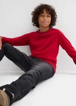 bonprix Pull en fine maille 100% coton|Enfant Garçons 2-8 Ans·Pulls & Sweats