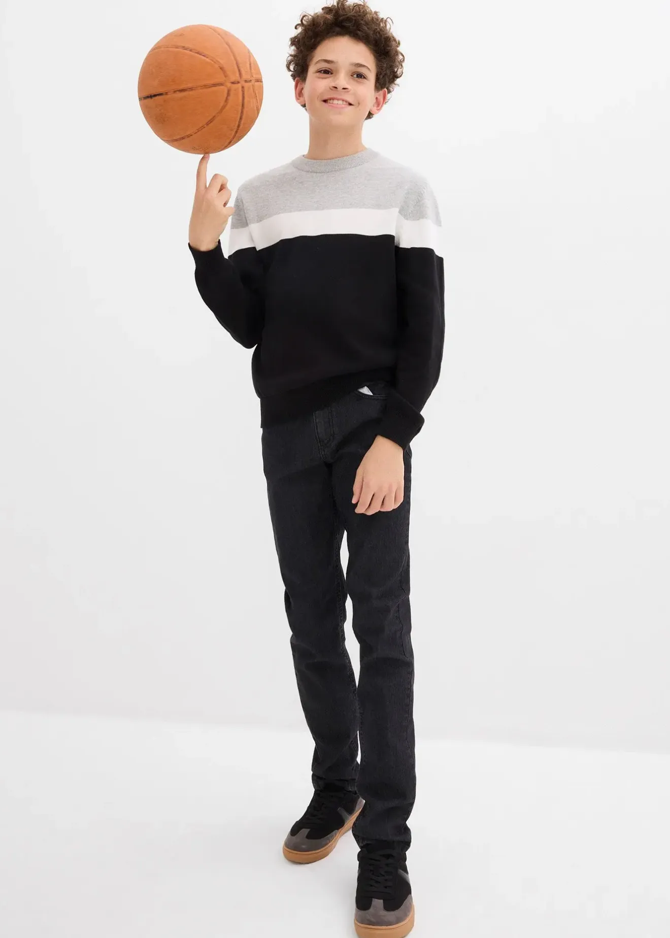 bonprix Pull en fine maille 100% coton|Enfant Vêtements Enfant|Garçons 9-16 Ans·Pulls & Sweats