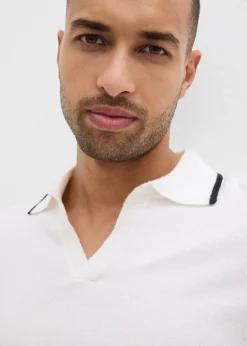 Homme bonprix Pulls & Gilets|Pull en fine maille à détails contrastants