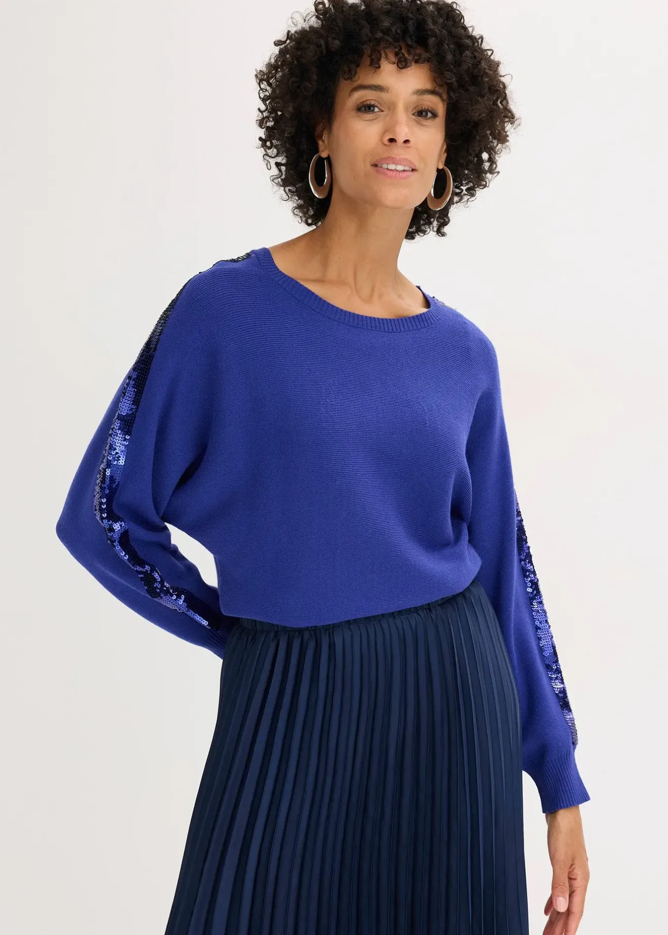 bonprix Pull en fine maille à sequins|Femme Maille|Pulls & Gilets