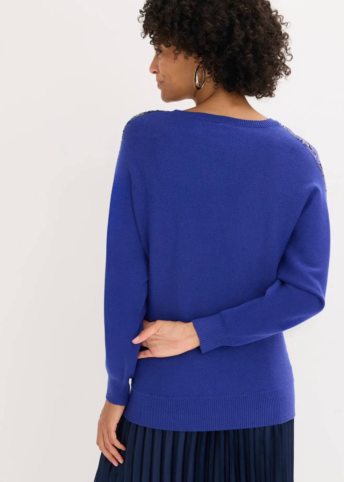 bonprix Pull en fine maille à sequins|Femme Maille|Pulls & Gilets