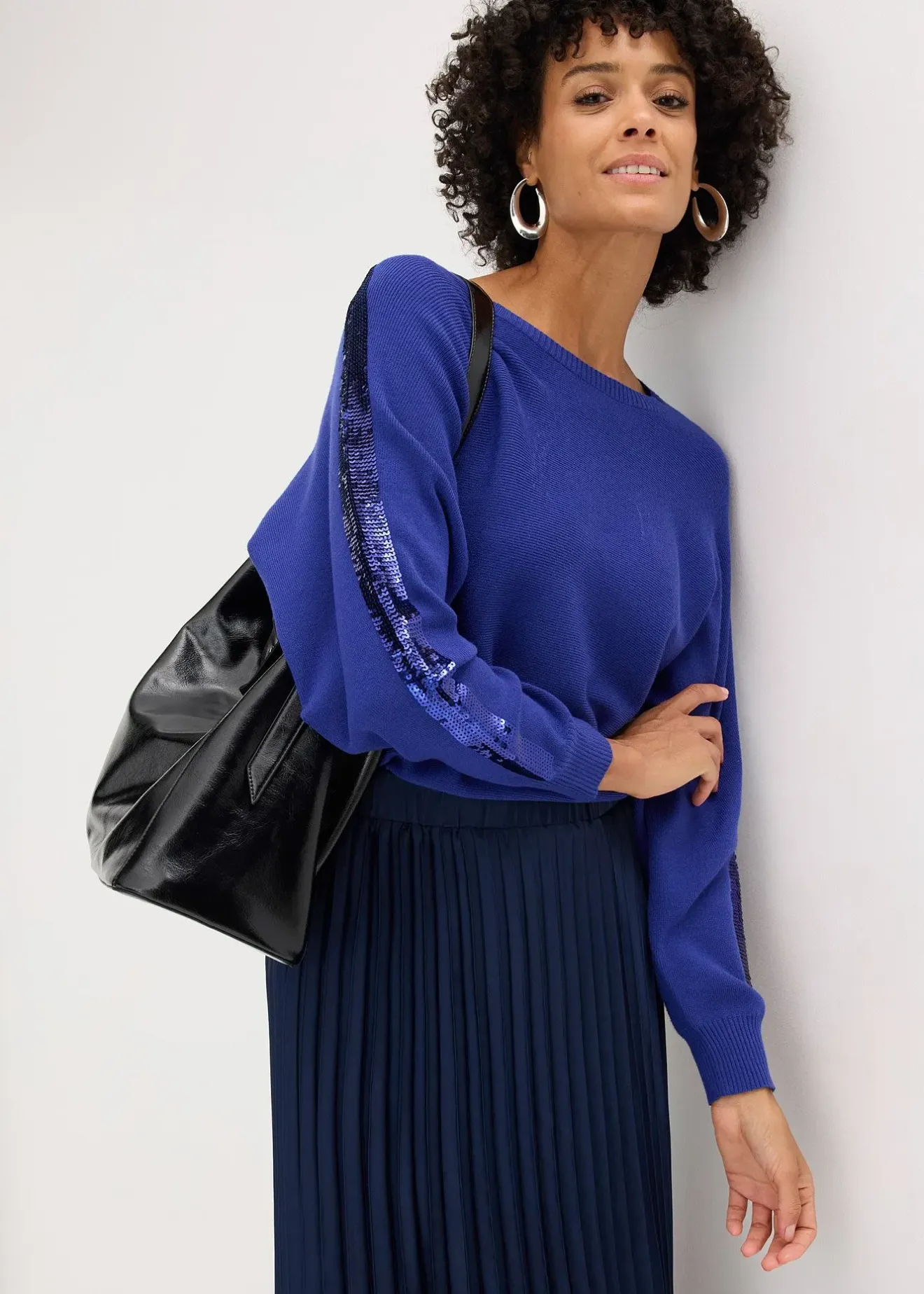 bonprix Pull en fine maille à sequins|Femme Maille|Pulls & Gilets