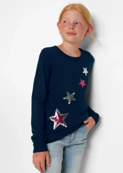Enfant bonprix Vêtements Enfant|Filles 9-16 Ans·Pulls & Sweats|Pull en fine maille à sequins