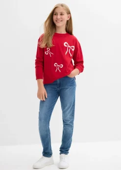 bonprix Pull en fine maille avec détail nœud|Enfant Vêtements Enfant|Filles 9-16 Ans·Pulls & Sweats