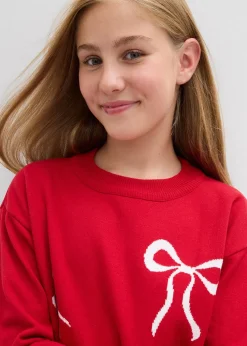 bonprix Pull en fine maille avec détail nœud|Enfant Vêtements Enfant|Filles 9-16 Ans·Pulls & Sweats
