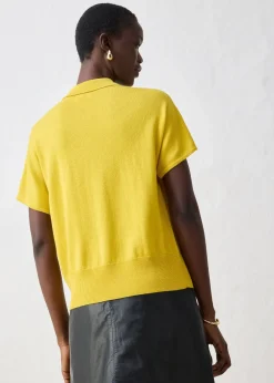 bonprix Pull en fine maille avec col polo|Femme Maille|Premium