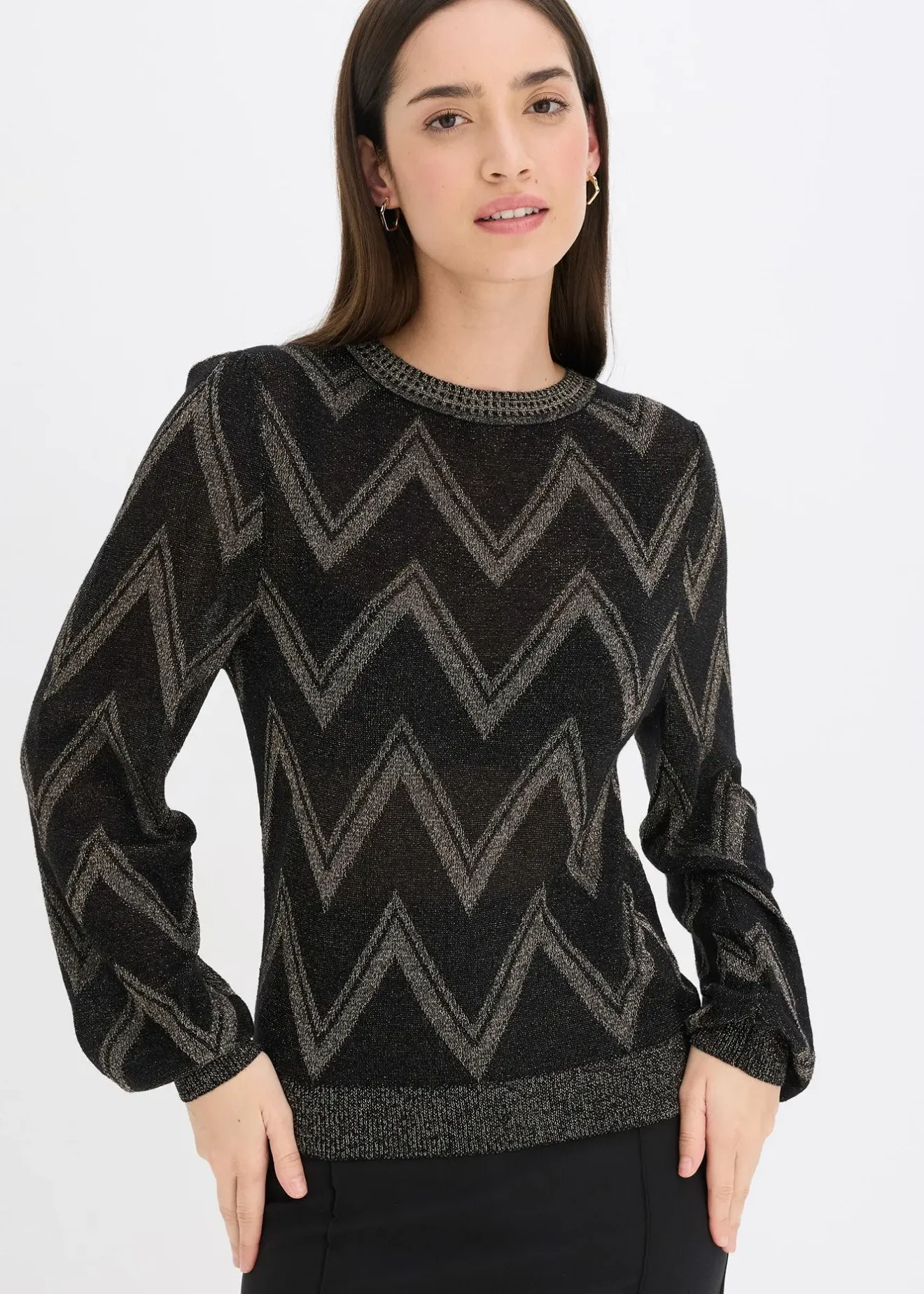 Femme bonprix Maille|Pulls & Gilets|Pull en fine maille brillante