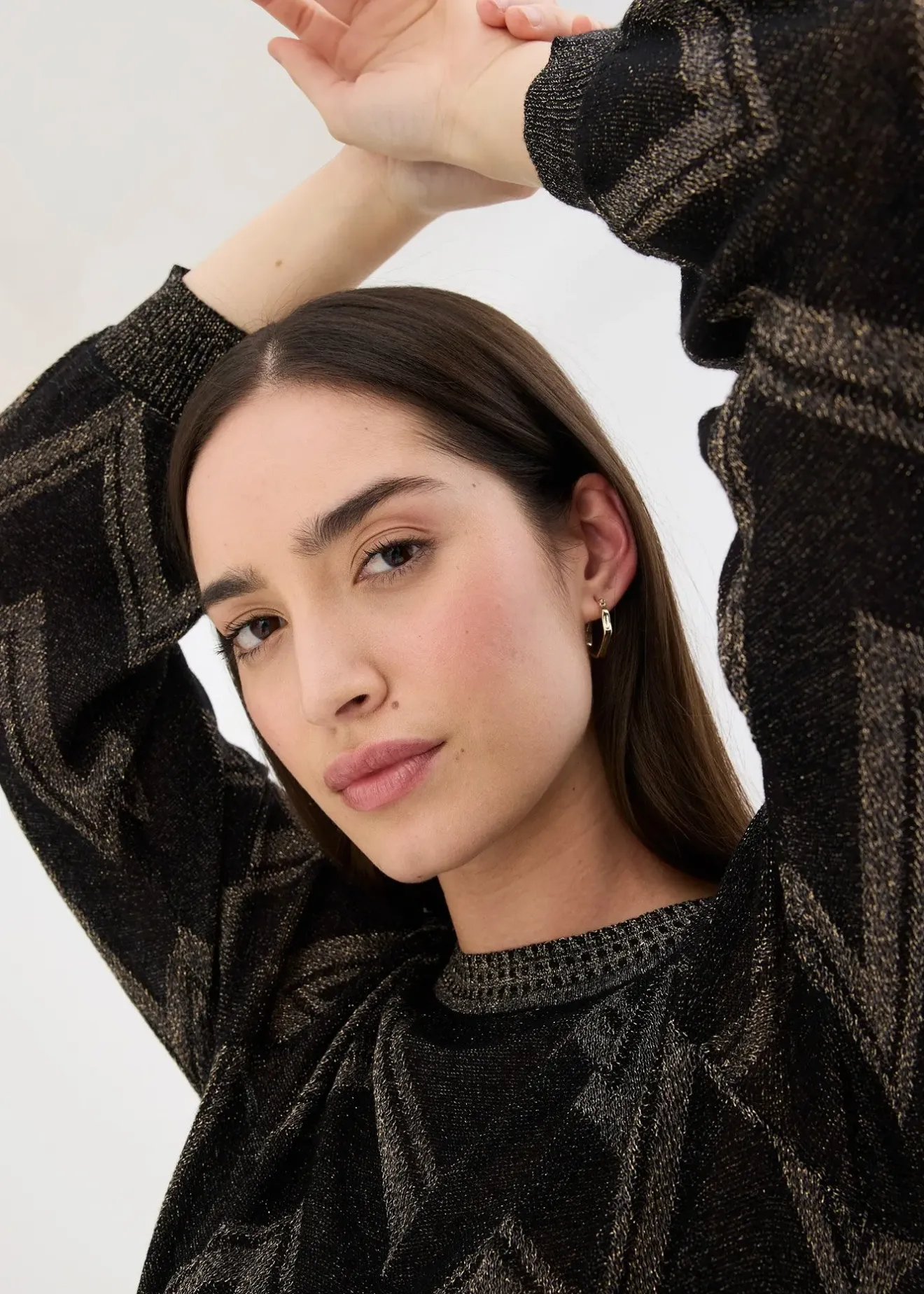 Femme bonprix Maille|Pulls & Gilets|Pull en fine maille brillante