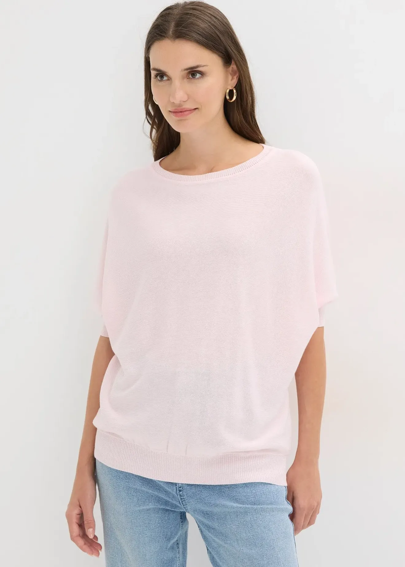 bonprix Pull en fine maille de coton mélangé|Femme Maille|Pulls & Gilets