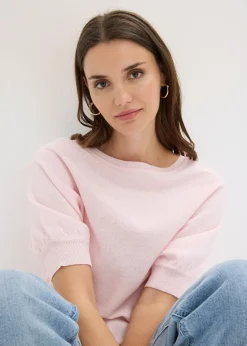 bonprix Pull en fine maille de coton mélangé|Femme Maille|Pulls & Gilets