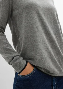 Femme bonprix Maille|Pulls & Gilets|Pull en fine maille de coton mélangé