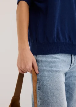 bonprix Pull en fine maille de coton mélangé|Femme Maille|Pulls & Gilets