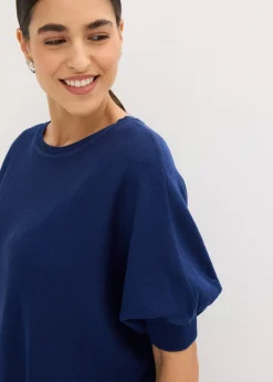 bonprix Pull en fine maille de coton mélangé|Femme Maille|Pulls & Gilets