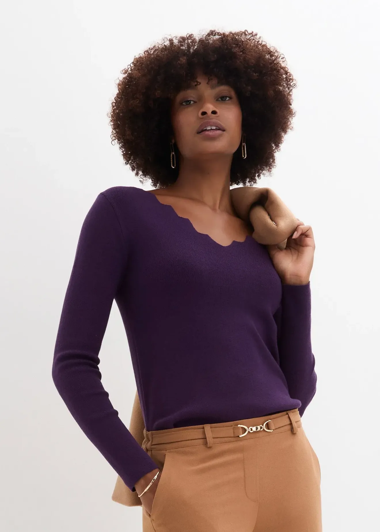 Femme bonprix Maille|Pulls & Gilets|Pull en fine maille douce