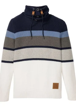 Homme bonprix Pulls & Gilets|Pull en grosse maille à col tube 100% coton