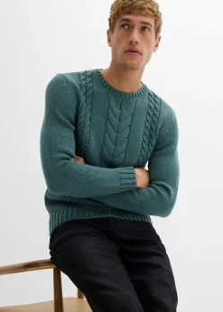 bonprix Pull en grosse maille à motif torsadé|Homme Pulls & Gilets