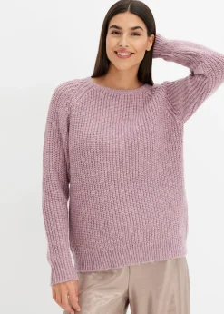 bonprix Pull en grosse maille avec fil brillant|Femme Maille|Pulls & Gilets