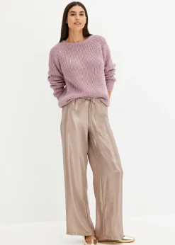 bonprix Pull en grosse maille avec fil brillant|Femme Maille|Pulls & Gilets