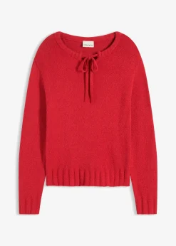 Femme bonprix Maille|Pulls & Gilets|Pull en grosse maille avec lien à nouer