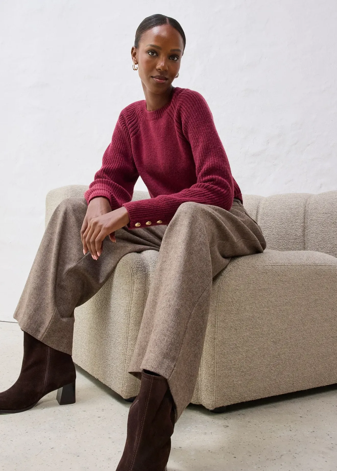 bonprix Pull en laine|Femme Maille|Premium