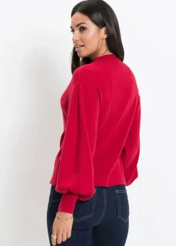 Femme bonprix Maille|Pulls & Gilets|Pull en maille à manches ballon