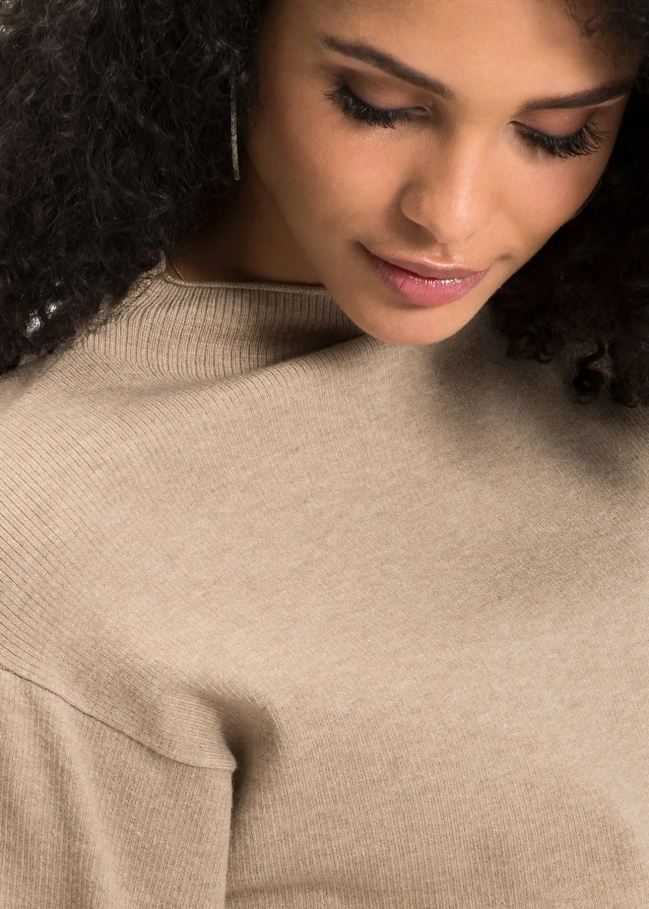 bonprix Pull en maille à manches ballon|Femme Maille|Pulls & Gilets