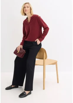 bonprix Pull en maille avec boutons|Femme Maille|Pulls & Gilets