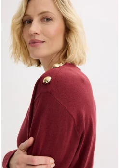 bonprix Pull en maille avec boutons|Femme Maille|Pulls & Gilets