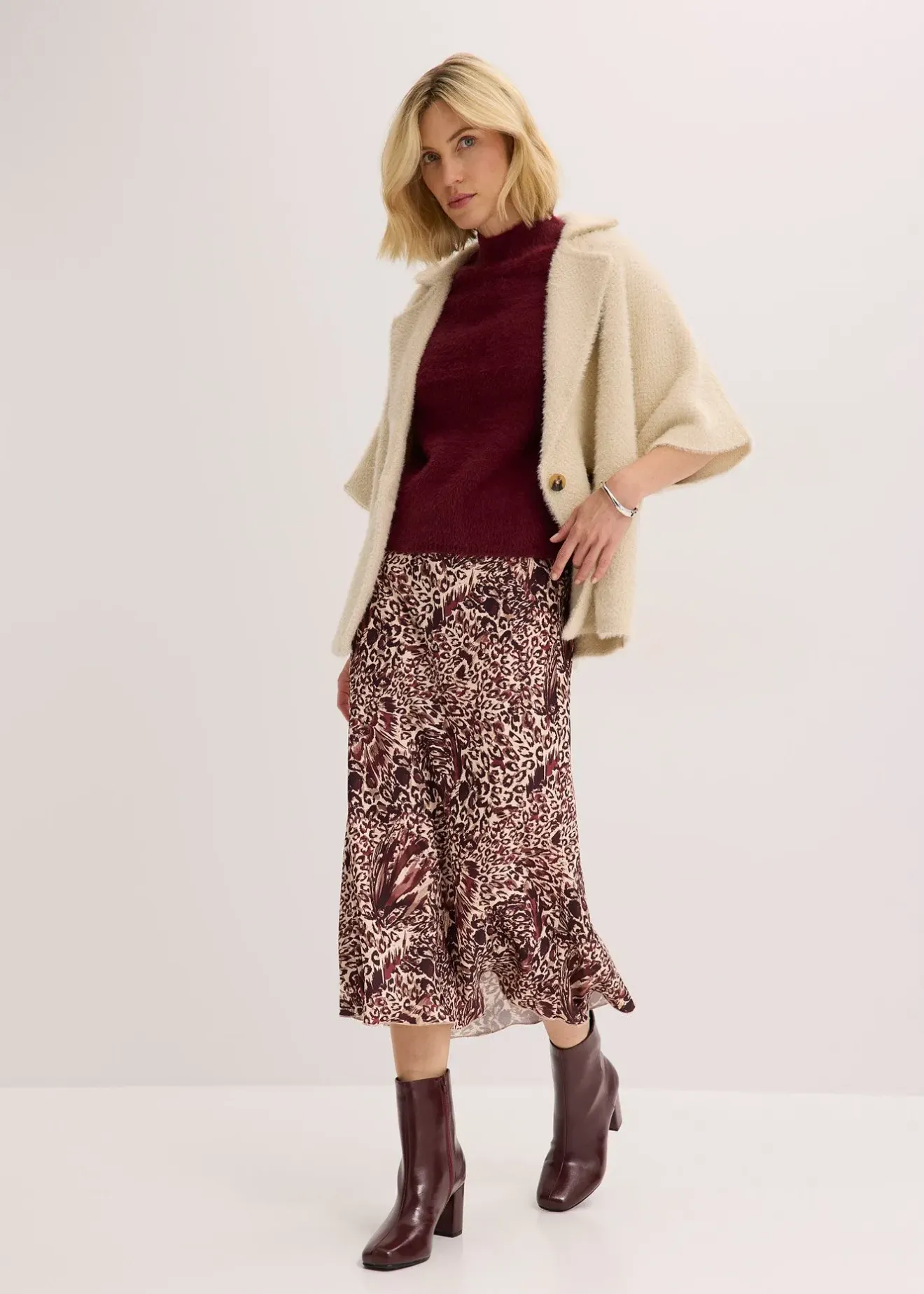 Femme bonprix Maille|Pulls & Gilets|Pull en maille poilue