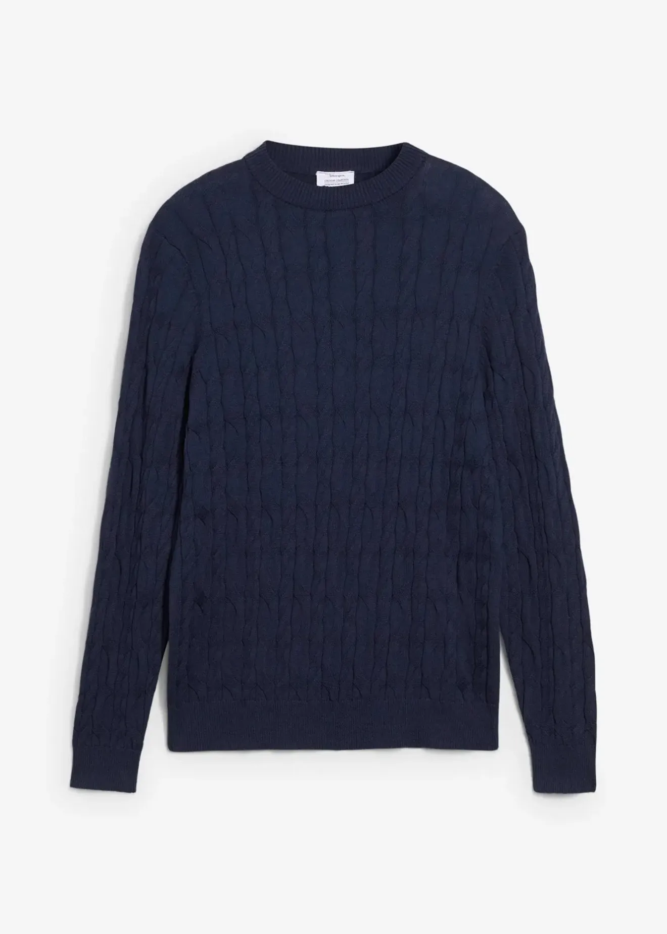 Homme bonprix Pulls & Gilets|Pull en maille torsadée 100% coton