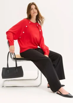 Femme bonprix Maille|Pulls & Gilets|Pull fluide en fine maille de viscose mélangée