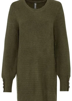 bonprix Pull long à boutons|Femme Maille|Pulls & Gilets