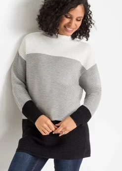 Femme bonprix Maille|Pulls & Gilets|Pull long à rayures