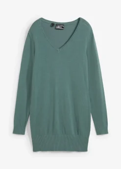 Femme bonprix Maille|Basiques|Pull long basique à col V