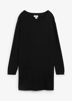 Femme bonprix Maille|Basiques|Pull long en coton recyclé majoritaire