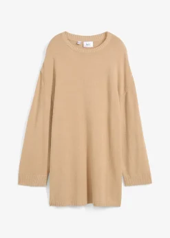 Femme bonprix Maille|Pulls & Gilets|Pull long en fine maille fendu sur les côtés