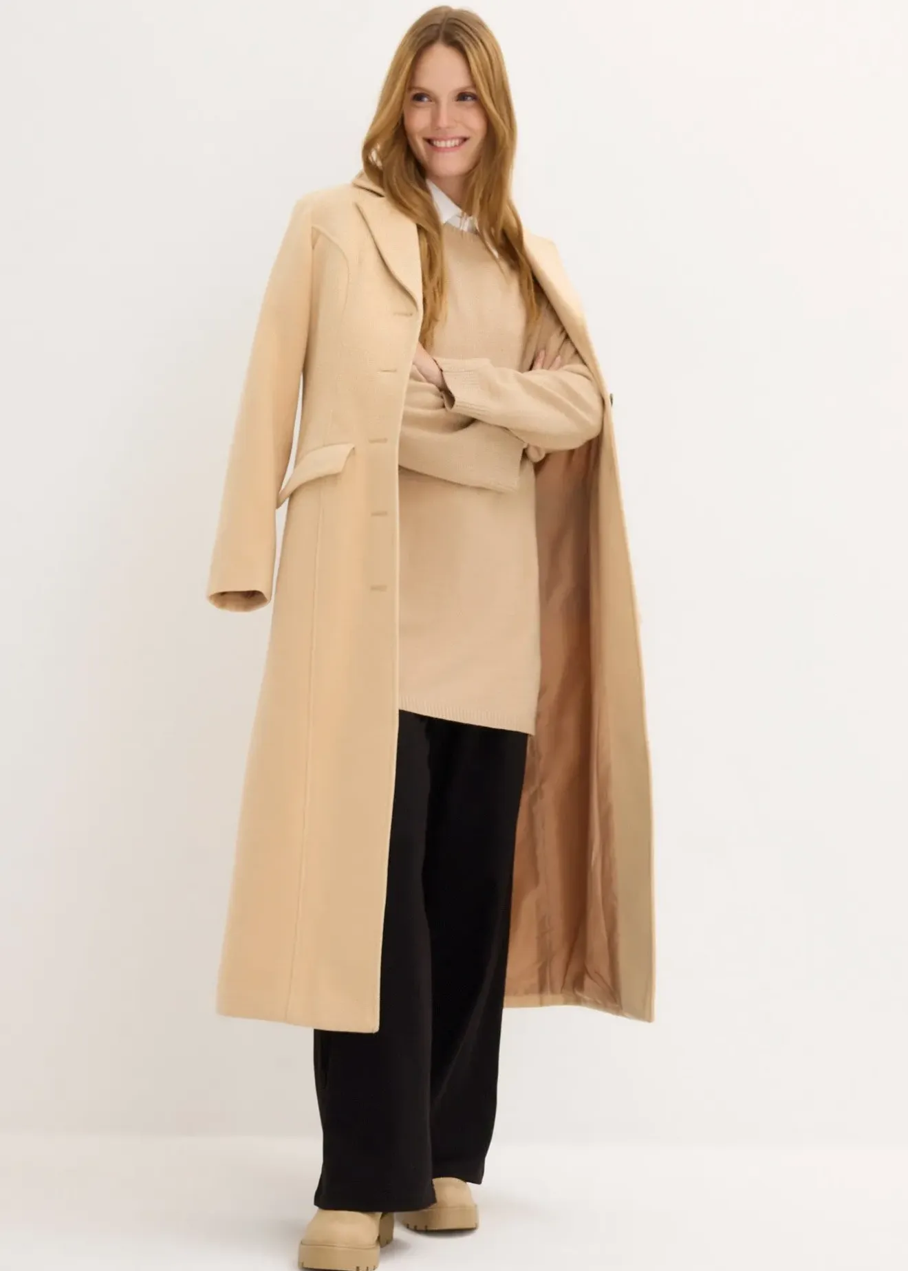 Femme bonprix Maille|Pulls & Gilets|Pull long en fine maille fendu sur les côtés