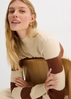 Femme bonprix Maille|Basiques|Pull long en maille